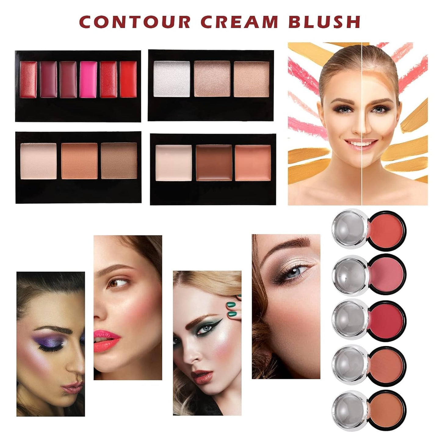 BeautySamar Ultimate Makeup Collection, 106 Piece All in One Makeup Kit